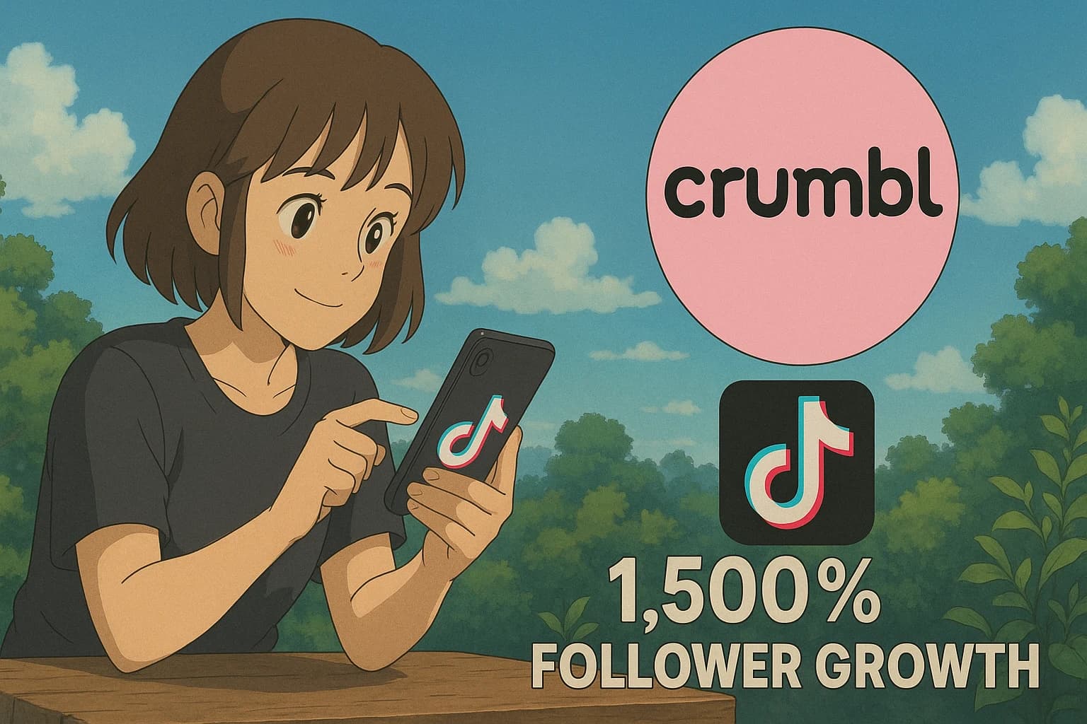 Crumbl Cookies TikToks gets 1,500% Follower Growth