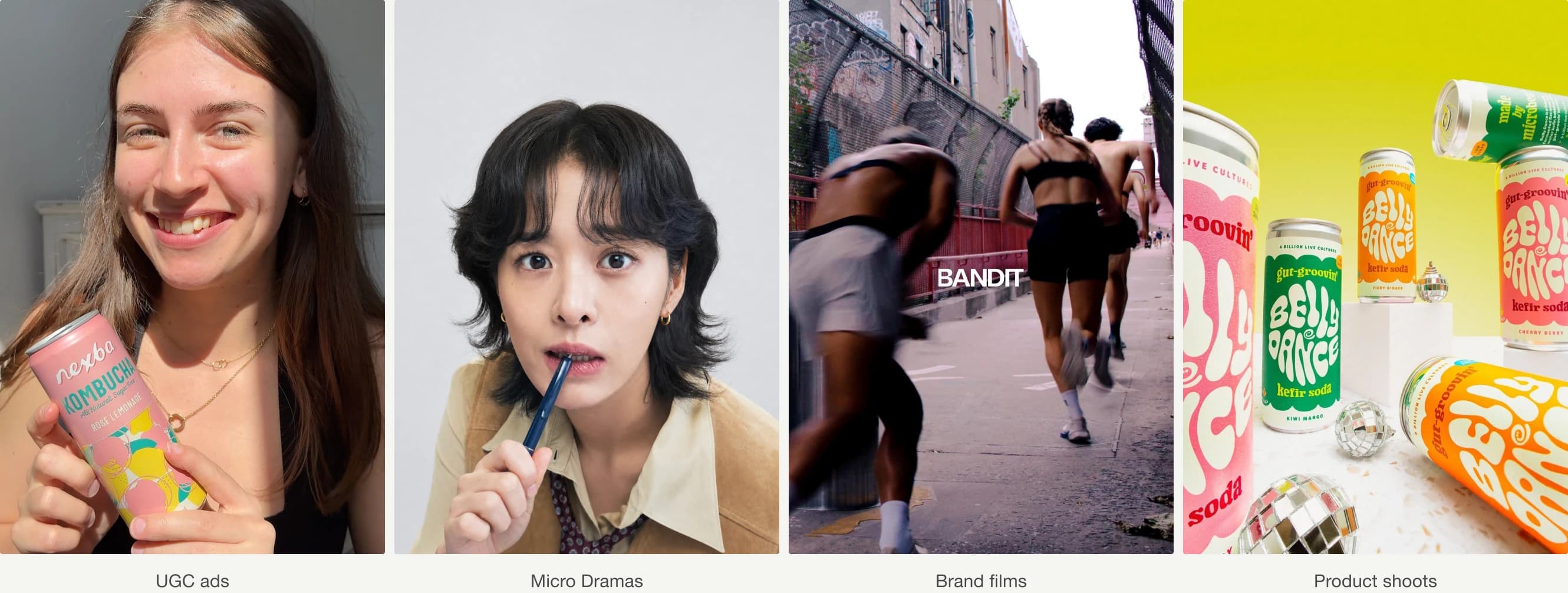 UGC ads, micro dramas, brand films, and product shoots made with Chromatic