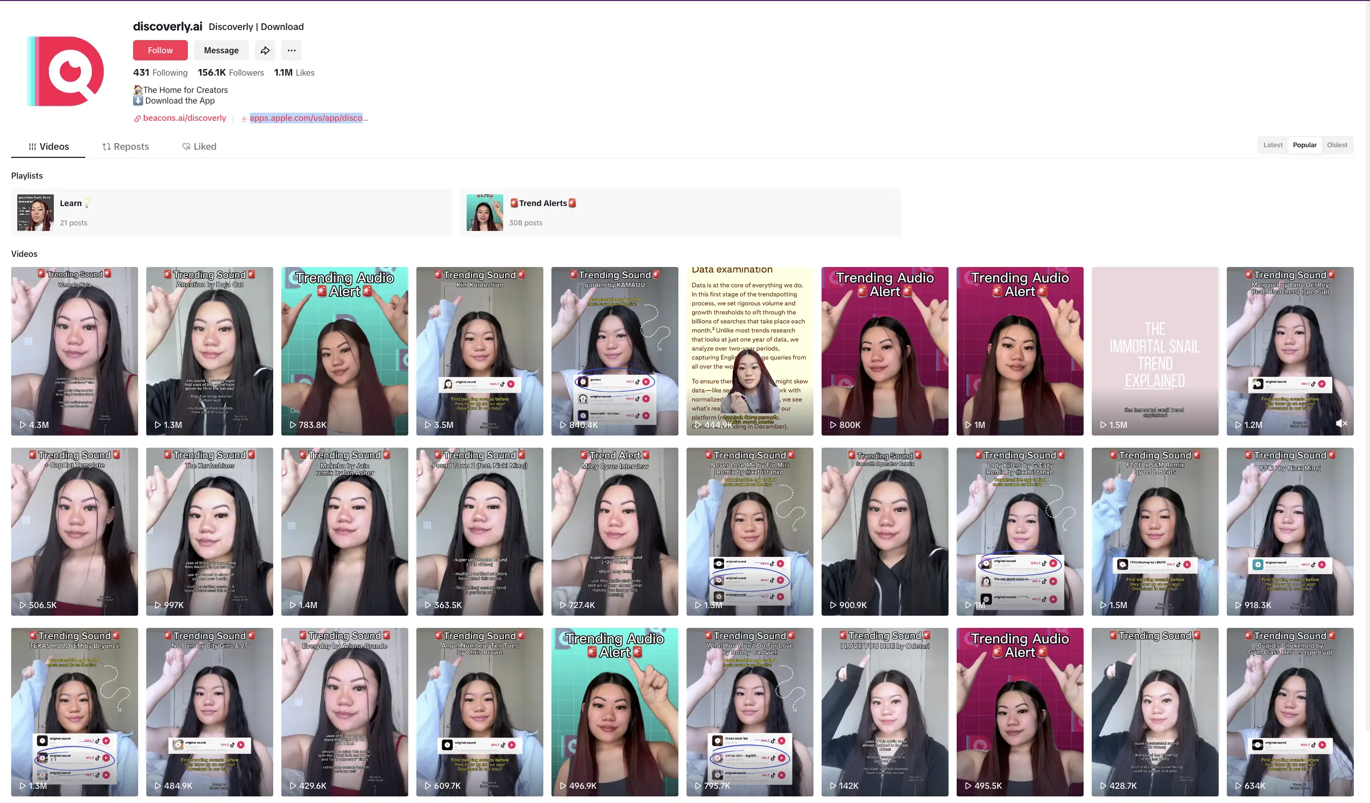 Discoverly TikTok Success Stats